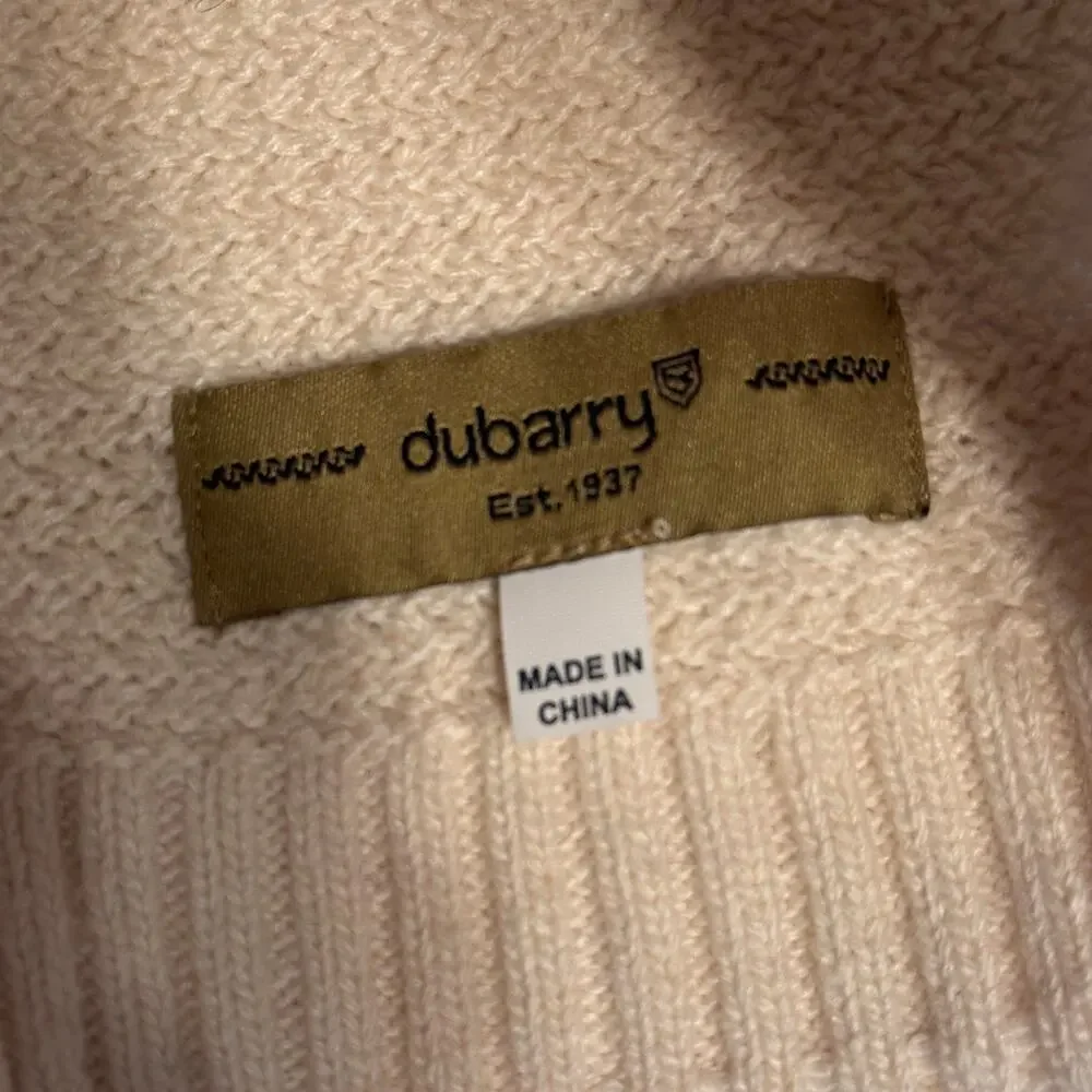 Dubarry Thorman Beanie Cream Basketweave Womens Winter Hat